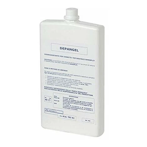 Disincrostante anticalcare trituratore wc depangel sanisplit wc di.bi.tec