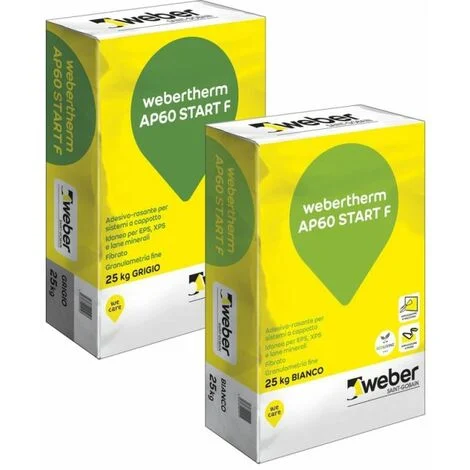 Webertherm ap60 start f collante-rasante bianco sacco kg 25