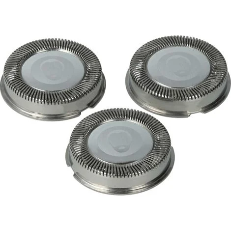 vhbw 3x testina di ricambio compatibile con Philips HQ4870, HQ488, HQ4885, HQ5426, HQ489, HQ5430, HQ4890 rasoio elettrico, argento