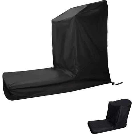 Telo copriauto, Telo copritapis roulant impermeabile - Non pieghevole - Con cerniera e coulisse - Nero, 206×94×170cm