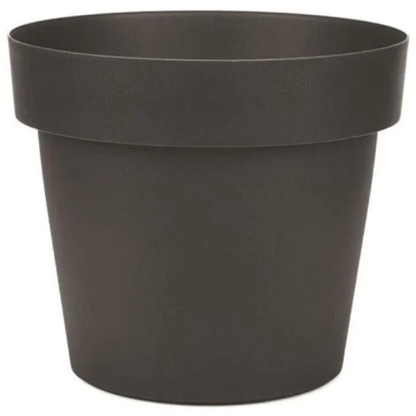 VASO MELROSE REALIZZATO IN PLASTICA DIAMETRO 35 CM COLORE NERO ANTRACITE