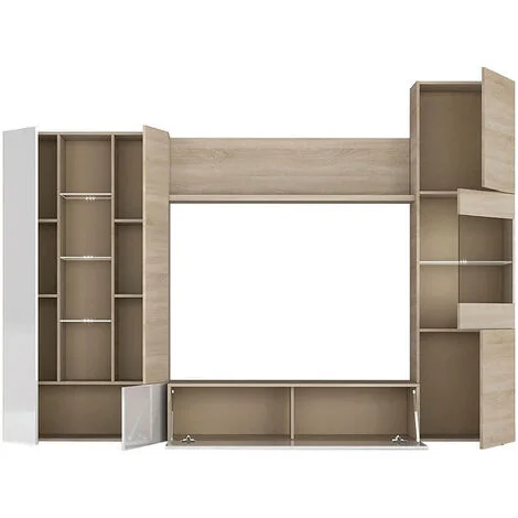 Parete Attrezzata - Marrone Rovere 42.00x260.00x185.00h cm