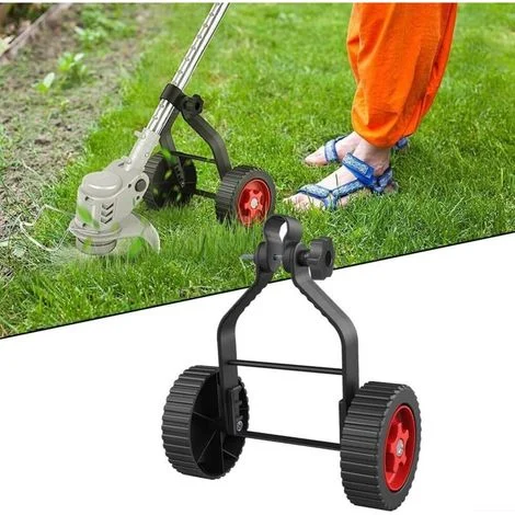 Ruote di supporto universali regolabili per decespugliatori, ruote stabilizzatrici regolabili, accessori per tosaerba con ruote dritte