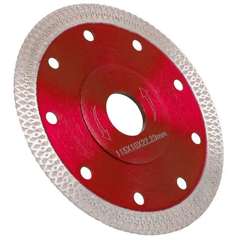 Disco Diamantato Fine 115x10x1.2mm Smerigliatrice Angolare Taglio Marmo Pietra