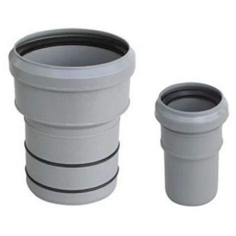 TRONCHETTO PP RIDUZIONE AL PVC VALSIR Diam. F 75 x M 80 lungh. 80