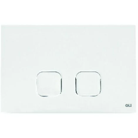 PLACCA PLAIN DUAL DOPPIO SCARICO Bianca 070826
