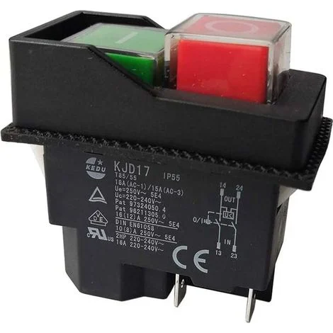 Interruttori elettromagnetici KJD17 - 220V - 4 pin - Terminali
