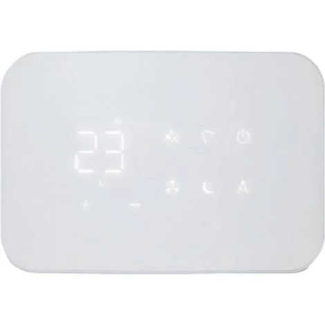 INNOVA Comando a Muro Bianco M7 Display RS485-WIFI Integrato Completo di Termostato e Sonda Temperatura e Umidità - EFB749II