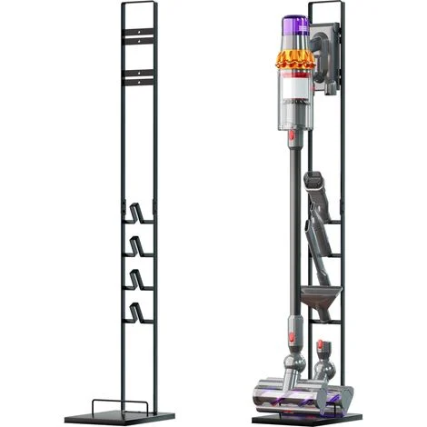 vhbw supporto verticale, stander compatibile con Dyson V15s Detect Submarine aspirapolvere senza fili - grigio scuro