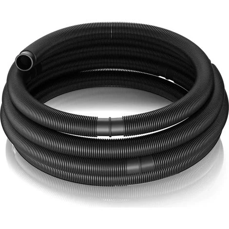 Wiltec Tubo per piscina nero, 12 m ø 32 mm, sezionabile ogni 1,5 m, galleggiante, in resina 165 g/m Made in EU
