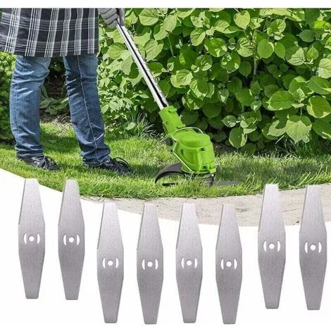 Lama di ricambio per tagliaerba, tagliaerba a batteria da 24 V con batteria e lama in metallo, accessori per decespugliatore elettrico, per tagliaerba a batteria per la cura del giardino, lama in meta
