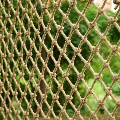 Rete di protezione in corda di canapa per recinzioni di piante, capanni e ringhiere di balconi (2 m)