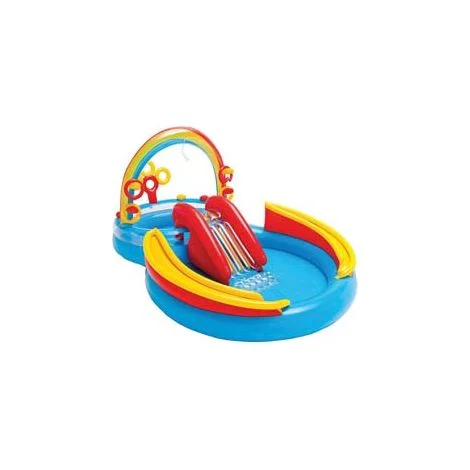 PISCINA GONFIABILE OVALE GIOCO ACQUA SCIVOLO+2 ANNIcm.297x193x135h.peso kg.7,80 (57453)INTEX