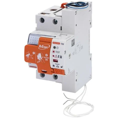 Interruttore magnetotermico differenziale restart gewiss rm2-30 2 poli 25a - gwd4229r