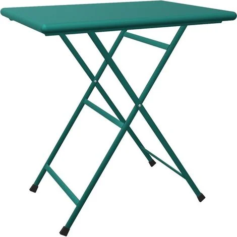 EMU Arc En Ciel Tavolo Rettangolare Pieghevole 70X50 Verde Oceano - Tiffany