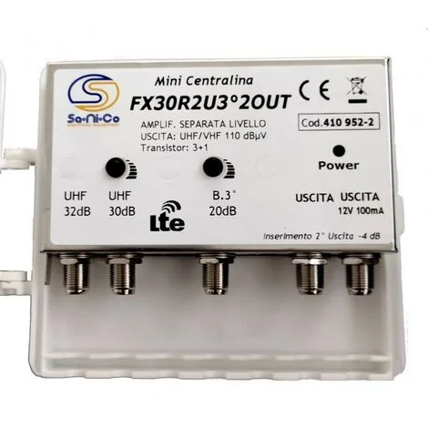 Amplificatore antenna 5G tv Universale regolabile da palo digitale terrestre TV UHF 32dB UHF 30db
