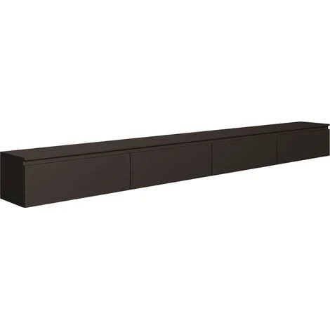 Selsey Bemmi – Mobile TV sospeso con quattro ante a ribalta 300 cm, nero