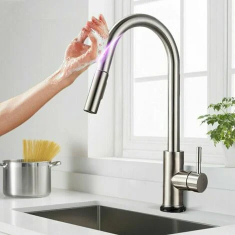 Rubinetto miscelatore lavello cucina sensore Touch doccetta estraibile Art.59987