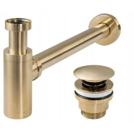 SIFONE CLICK-CLACK UNIVERSALE ORO SPAZZOLATO SKU REA-A8586