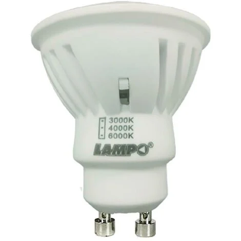 Lampada led 10w gu10 tricolor ceramica dikled10w230vmc