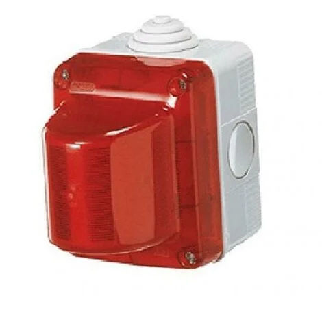 Gewiss spia di segnalazione stagna 15W 230V diffusore rosso IP55