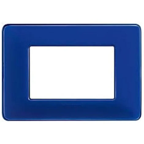 Bticino matix placca 3 moduli tecnopolimero colore cobalto am4803cbu