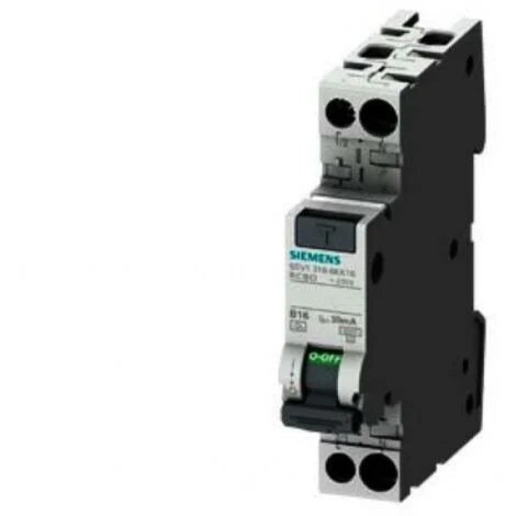 Siemens interruttore magnetotermico mtd 1p+n 1m 6ka tipo ac 30ma c10 5sv13161kk10
