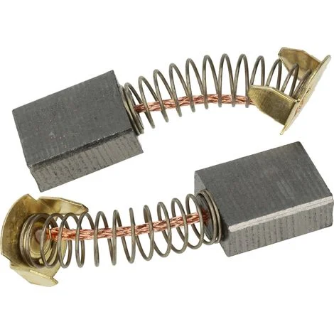 vhbw 2x spazzola carbone compatibile con Makita LH1040F, HR6000K, LH1040 utensile elettrico - Spazzola motore, con molla 22 mm, 6,5 x 13,5 x 17 mm
