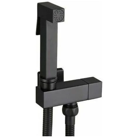 Kit bidet completo in ottone nero per WC, per una maggiore igiene personale e un comfort superiore.