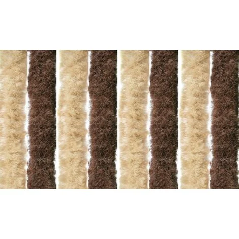 Tenda anti mosche tenda per casa e campeggio in ciniglia 100 x 220 centimetri tenda in ciniglia marrone e beige