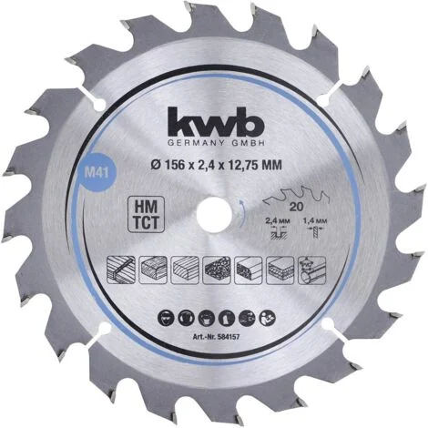 kwb 584157 Lama circolare in metallo duro 156 x 12.75 mm 1 pz.