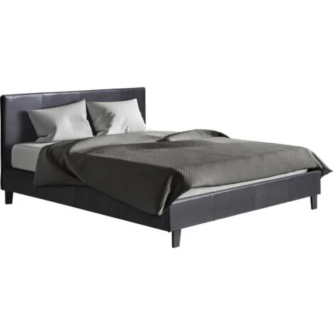 Letto LINA - 160 x 200 cm - Nero