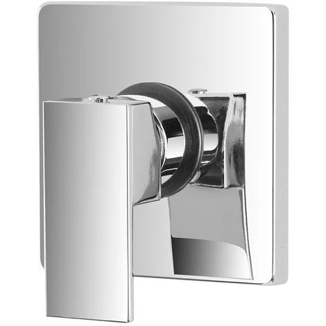 Miscelatore doccia incasso cromato in ottone design squadrato Kubo