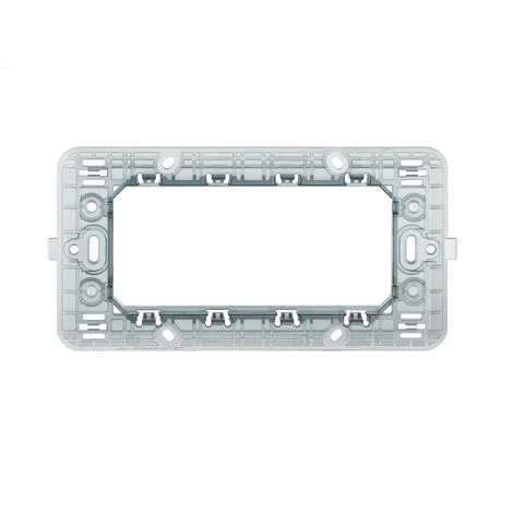 Kit 5 supporti modulo per placche 4 posti compatibile con matix cassetta 503 scatola per placchette interruttori