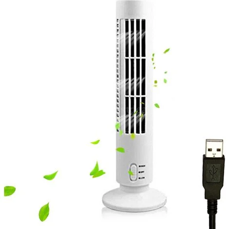 VENTOLA A COLONNA SS72 CON TUBO USB SENZA PALE SILENZIOSA E POTENZA REGOLABILE