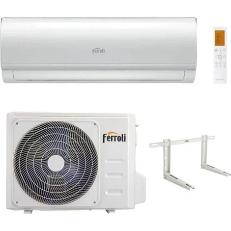 Ferroli Climatizzatore Monosplit Giada S 9000 btu Inverter R32 Wi-Fi Classe A++ con Staffa