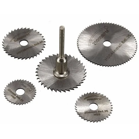 SET DISCHI HSS DENTATIPER DREMEL 6PZ - VARI DIAMETRI