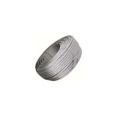 FUNE CAVO ACCIAIO 8 MM --100 MT-- 2000 KG CARICO ROTTURA ZINCATA