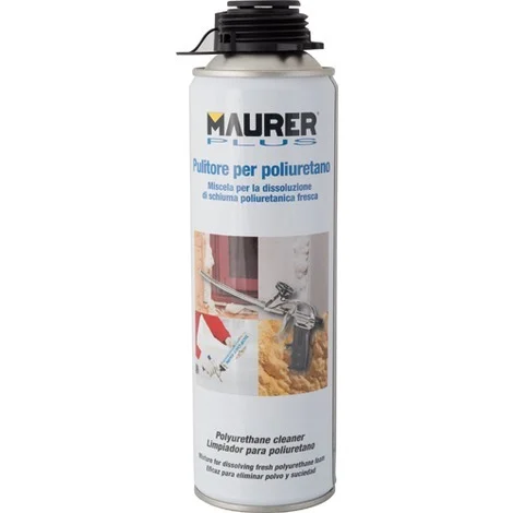 PULITORE x SCHIUMA POLIURETANICA 500ML MAURER - PER PISTOLA