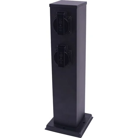 Palo da giardino elettrico 40 cm 2 prese 16 A