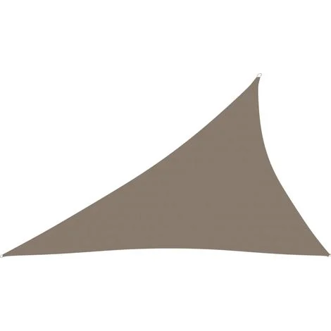 Vela parasole triangolare in tessuto Oxford 3 x 4 x 5 m tortora 020009849