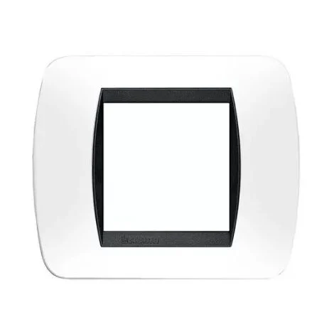BTICINO Placca 2 Moduli Bianco Solid Livig International
