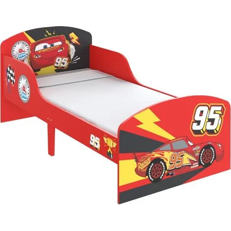 Disney Cars Lettino in Legno Saetta McQueen 75x143x 64cm