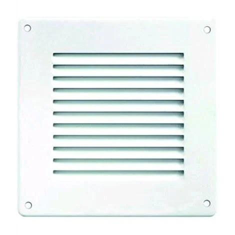 Griglia Aerazione Alu Con Rete Bianca Verniciata Mm.150X150