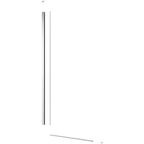 Swiss Aqua Technologies Set Walk-in per installazione della parete doccia con profilo, guida inferiore e kit di montaggio, cromo