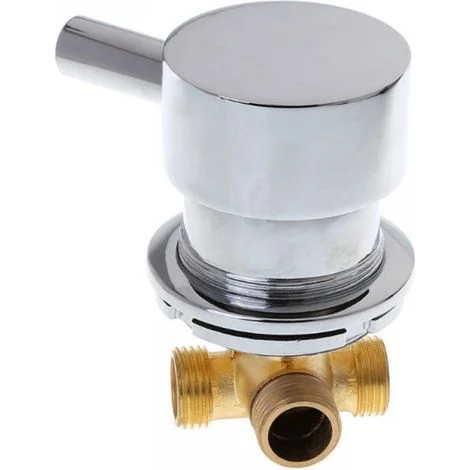 Miscelatore per cabina doccia, valvola miscelatrice per acqua calda e fredda, rubinetto due in uno con uscita G1/2" per bagno.