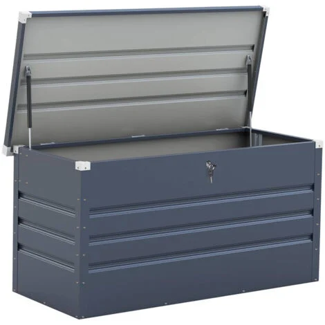 Contenitore da giardino "Store" - 480 L - 132 x 61 x 60 cm - Grigio