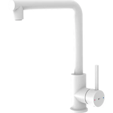 Essebagno Pure II miscelatore lavello bianco