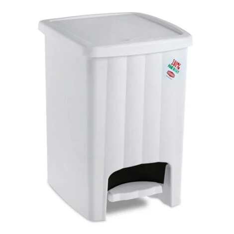 Pattumiera "Margherita" con pedale in plastica da 20 litri