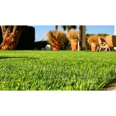 1PZ Prato Sintetico Artificiale 2x5mt =10mq spessore 20mm fondo drenante Manto erboso/Tappeto erba finta 4 sfumature realistico